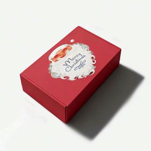 Boîte d'emballage en carton ondulé pliable, solide, élégante et créative, pour l'expédition de Noël, boîte postale, boîte cadeau, emballage de <span class=keywords><strong>vêtements</strong></span> - Product Image 2