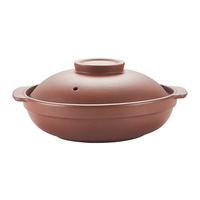 Casserole en argile violette NEWELL, style chinois, résistante aux hautes températures, compatible avec les cuisinières à gaz, avec couvercle, pour soupes domestiques