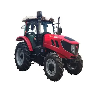 100hp 4wd tratores de roda dupla cluth fase com cabine AC