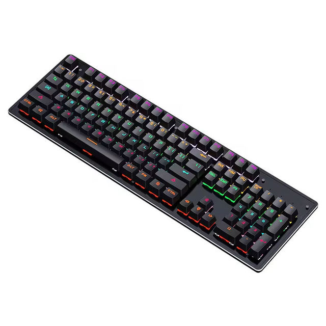 LEAVEN K880 E-Sports 98-Key Mechanical Gaming Keyboard Hot Swappable PBT Material RGB Backlit USB Type-C Interface Programmable