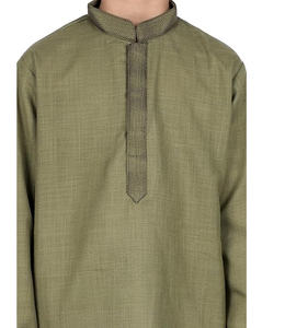 Ensemble Kurta en Rayonne Ethnique Infroissable à Séchage Rapide Longueur Genou pour Garçons – Vêtement Traditionnel Indien Festif pour Événements Culturels - Product Image 3