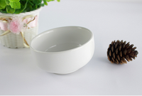 Bol en céramique blanche chinoise classique en gros, vaisselle élégante pour restaurant, hôtel, maison, usage quotidien