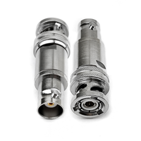 Adaptador de Antena RF Coaxial BNC Hembra a Conector Triaxial BNC Macho de 3 Pines, Triaxial MIL-STD-1553, Triax 1553B, TRB Triax