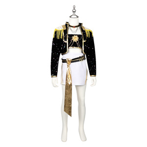 Disfraz de Cosplay de Witcher Girls Kpop en Negro y Dorado para Niñas, Traje de Anime de Lumi Zoe Mira para 8 a 13 Años - Product Image 3
