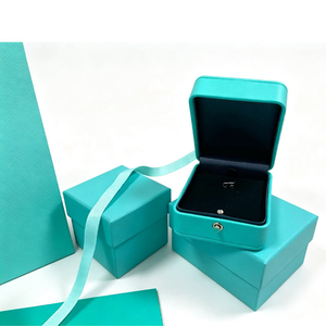Factory Direct Famous <b>Blue</b> Brand Jewelry Boxes For Women , Luxury <b>Gift</b> Packaging Necklace Pendant <b>Box</b> Full Set With Accessories - Product Image 5