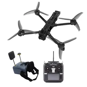 Kit de drone FPV 10 pouces Portée de vol de 20 km Charge utile 4 ~ 6.5 kg Fonction de positionnement GPS Caméra de vision nocturne drone fpv 10 pouces
