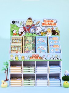 Encuentra tu Alegría, Serie Little Fluffball, Mini Diario A7, Encuadernación Cosida con Hilo, Cubierta de Papel, 80 Hojas, Papelería de Uso Diario - Product Image 1