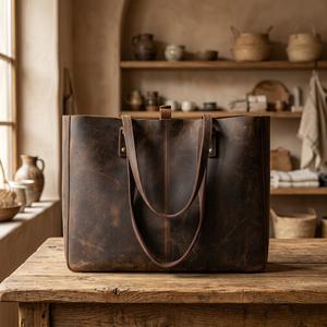Bolso de Mano para Mujer 100% Cuero, Disponible en Stock, Duradero, Impermeable, con Cierre de Cremallera, Correa Extraíble, Ligero, Plegable, Capacidad 3L+ - Product Image 3