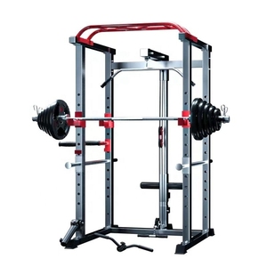 CZFIT ET0011 Rack Commerciale Regolabile per Panca Piana e Smith Machine <span class=keywords><strong>in</strong></span> Acciaio al Carbonio per Esercizi <span class=keywords><strong>Fitness</strong></span> di Petto e Gambe - Attrezzatura da Palestra - Product Image 3