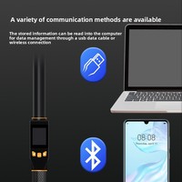 Escáner de Microchip para Mascotas, Lector de Marca de Oreja para Animales, Reconocimiento de Microchip para Perros y Gatos, Lector de Tarjetas Portátil, 124.2125MHz, Lectura de 0-35cm