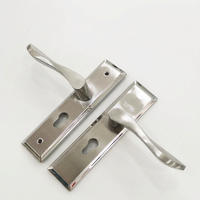 Poignée de porte en acier inoxydable 304, ensemble de serrure à mortaise, corps de serrure silencieux pour portes en bois d'intérieur