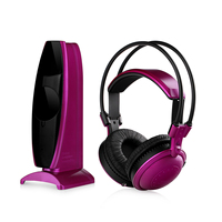 Silence Party Casque 3 canaux Silent Disco System HiFi Stereo Headset Transmitter for Yoga Dance 80 Meters Range Headband