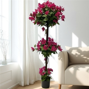 LUYI ขายส่งต้นบูนซายประดิษฐ์เหมือนจริง ต้นไม้ดอกไม้ประดิษฐ์ในกระถางสวยงามสำหรับตกแต่งบ้านและสำนักงาน - Product Image 5