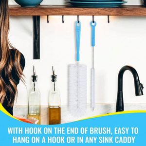 Hot Selling Long <b>Bottle</b> <b>Brush</b> Cleaner for Water <b>Bottle</b> Long Handle <b>Bottle</b> <b>Brush</b> for Cleaning Thermos Narrow Neck - Product Image 3