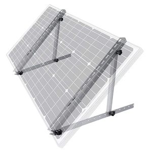Support de balcon de montage solaire réglable Support de support en aluminium Triangle de garde-corps solaire sur le toit - Product Image 4