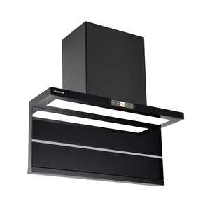 <span class=keywords><strong>Campana</strong></span> <span class=keywords><strong>Extractora</strong></span> de Cocina Eléctrica de Acero Inoxidable Hongkun, 300W, Negra, Dos Velocidades, Control Táctil, Alto Flujo de Aire, para Hotel - Product Image 4