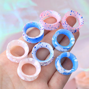 Silikon-Tunnele Silikon-Maße flexible Ohr-Tunnel-Stäpfe doppelt ausgestellte Ohr-Maße Stecker flexibles Dehnungs-Ohr-Piercing - Product Image 1