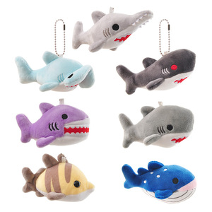 Gesimuleerde aquariumdieren haai pluche rugzak hanger sleutelhanger onderwaterwezens walvis pop kindercadeau - Product Image 1