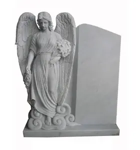 انخفاض سعر الرخام الأبيض تمثال ملاك s النحت عارية الملاك ، يبكي تمثال ملاك