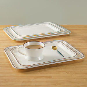 Melamine Tray <strong>Rectangular</strong> <strong>Plate</strong> <strong>Plastic</strong> Tea Cup Cake Hamburger Bread <strong>Serving</strong> Tray - Product Image 4
