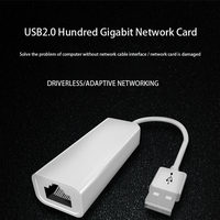 Adaptor Ethernet LAN Jaringan RJ45 USB 2.0 Tipe C untuk PC Desktop Laptop Kartu Jaringan Windows Kabel Ethernet Lan Tipe-C ke RJ45