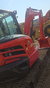 حفارة كوبوتا KX165 مستعملة 5-<span class=keywords><strong>6</strong></span> طن بسعر رخيص، حفارة مدمجة KX165-5 يابانية الصنع، معدات بناء للبيع - Product Image 2