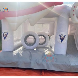 <span class=keywords><strong>Castillo</strong></span> Inflable Comercial <span class=keywords><strong>de</strong></span> Alta Calidad en Venta, Tobogán Inflable para Bodas, <span class=keywords><strong>Castillo</strong></span> Inflable Blanco para Alquiler - Product Image 2