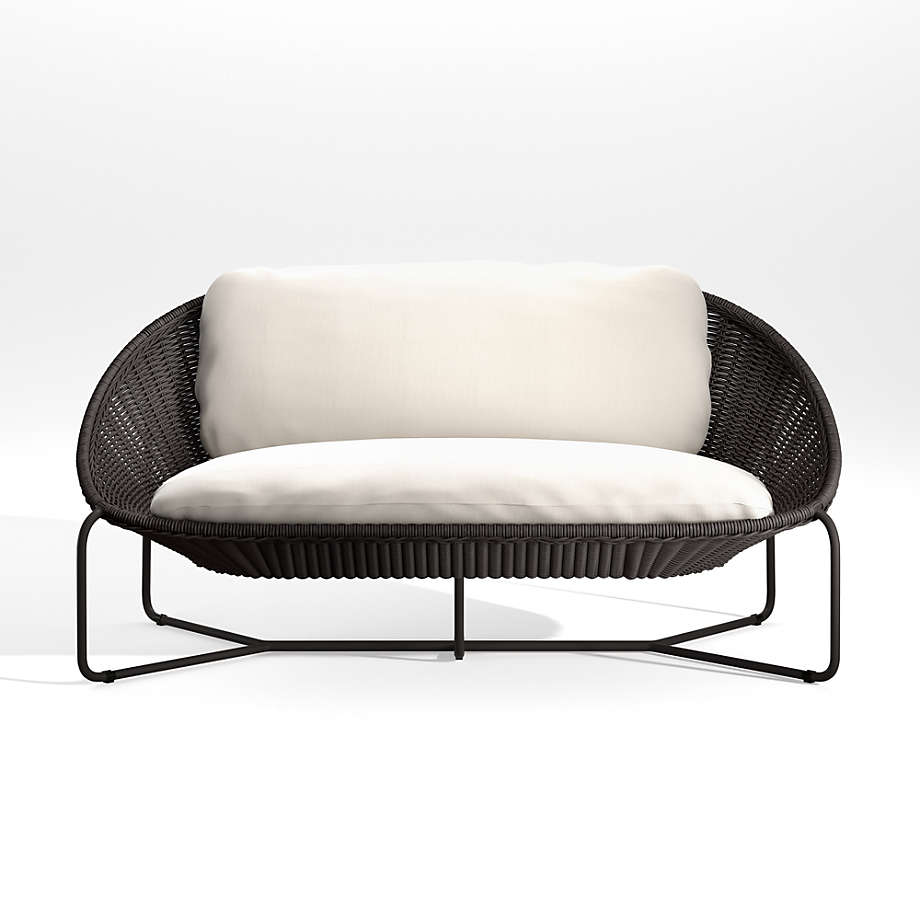 Patio furniture sofa design daybed rattan cup style sunbed