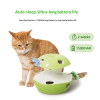 [NOUVEAUTÉ - PROMO EXCEPTIONNELLE] Jouet Électrique pour Chat en Plastique en Forme de Pomme, de Chenille et de Papillon avec Repos Automatique et Longue Autonomie de la Batterie - Prix Réduit