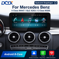 Système multimédia automobile Android 14 sans fil AUTO CarPlay avec écran 12,3 pouces pour Mercedes Benz Classe V W447 GLC X253 Classe C W205 S205 NTG5.5