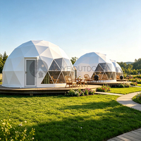 Dôme géodésique en PVC, imperméable, ignifuge, quatre saisons, écologique, pour camping et sites touristiques – Fournisseur direct usine