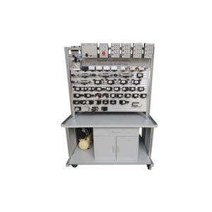 Banc de travail électro-pneumatique pour la formation, double face, équipement scolaire, matériel didactique, enseignement professionnel - Product Image 1