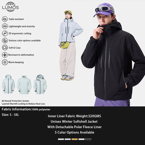 Veste de randonnée imperméable haute performance unisexe, veste de montagne pour la pêche avec doublure polaire amovible pour hommes et femmes - Product Image 1