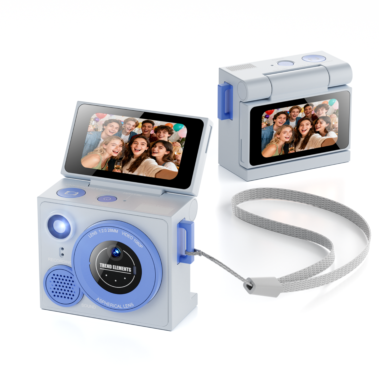 Caméra bleue G13-sans carte TF