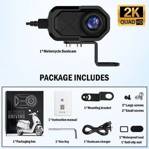 Caméra DVR Moto 2K HD WiFi Étanche IP66 <span class=keywords><strong>MINI</strong></span> Enregistreur Vidéo USB pour Vélo Électrique VTT Enregistrement en Boucle - Product Image 5