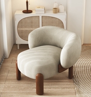Fauteuil de négociation moderne de luxe léger et créatif, design de célébrité, canapé individuel, fauteuil de loisirs contemporain en tissu pour salon