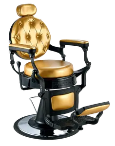 Salon Furniture Beauty Salon Reclining Hair Cut Chair For Men Hydraulic Pump Round Base Barber Chair