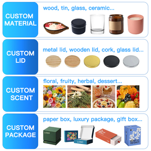 Velas <span class=keywords><strong>de</strong></span> diseño novedoso Navidad cumpleaños cera <span class=keywords><strong>de</strong></span> soja Mini velas fragancia lujo pequeña flor seca vela perfumada - Product Image 5