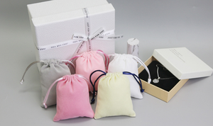 Customized Logo Hot Selling Cotton <b>Drawstring</b> Ring Necklace Jewelry Bag Customized Size Color Gift Packaging Storage Jewelry Bag - Product Image 4