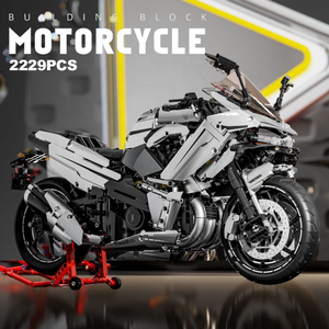 Modelo de Motocicleta Kawasaki H5 a Escala 1:5, Juego de Bloques de Construcción de Plástico ABS, Juguete Educativo de Ensamblaje DIY - Product Image 2