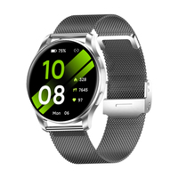 Montre connectée TKYUAN avec écran AMOLED HD de 1,32 pouces, suivi de la santé des femmes, surveillance du sommeil, appels sans fil, contrôle de la musique, suivi de la forme physique