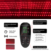 Tapis de luminothérapie infrarouge LED rouge 660-850 nm de grande taille 180 cm, couverture enveloppante pour soulager le corps, améliorer la santé et favoriser un meilleur sommeil