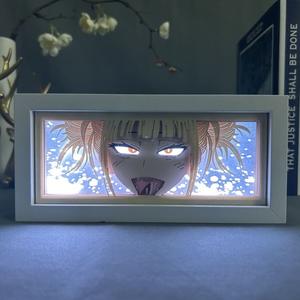 2024 nouveau Design veilleuse bureau sculpté mon héros Anime figurine démon tueur <span class=keywords><strong>Dragon</strong></span> boules tronçonneuse homme lampes en papier rvb - Product Image 4