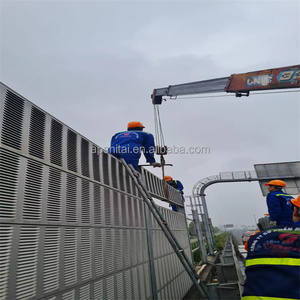 Pannello Barriera Acustica Moderno con Cancellazione del Rumore, Parete Fonoassorbente Anticorrosione Zincata - Product Image 2