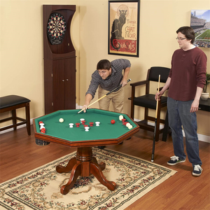 <span class=keywords><strong>Tavolo</strong></span> da 48 pollici con piedistallo in legno duro <span class=keywords><strong>salvaspazio</strong></span> con intarsio, necessario, <span class=keywords><strong>tavolo</strong></span> da biliardo in rovere 3-in-1 - Product Image 6