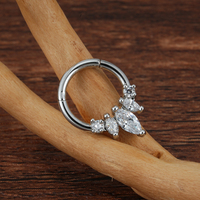Prix Usine Acier Inoxydable Anneau de Nez Septum Oreille Cartilage Tragus Hélix Bijoux de Piercing