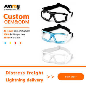 Lunettes de sport de basketball unisexe avec monture TPE PC, boucle rotative, doublure amovible, compatibles avec les verres de myopie et verres transparents - Product Image 2