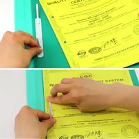 Foska A4 – Fournitures et articles de papeterie – Classeurs multi-couleurs pour documents format A4 – Pochettes de classement en PP de haute qualité