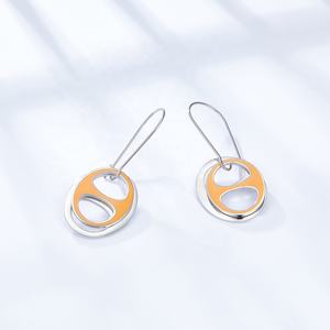 Pendientes de Aro de Acero Inoxidable con Diseño de Nariz de Cerdo Grande y Pequeña, Color Marrón, Joyería para Mujer - Product Image 4