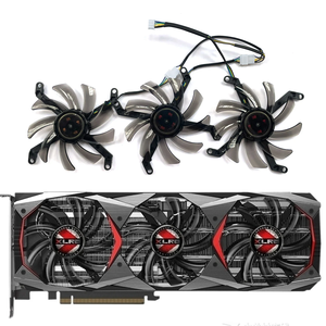 Ventilateur de refroidissement GPU T129215SU DC 12V 0.5A pour carte graphique <span class=keywords><strong>PNY</strong></span> Manli Geforce GTX 1080Ti 11Go <span class=keywords><strong>XLR8</strong></span> Gaming Overclocking - Product Image 1